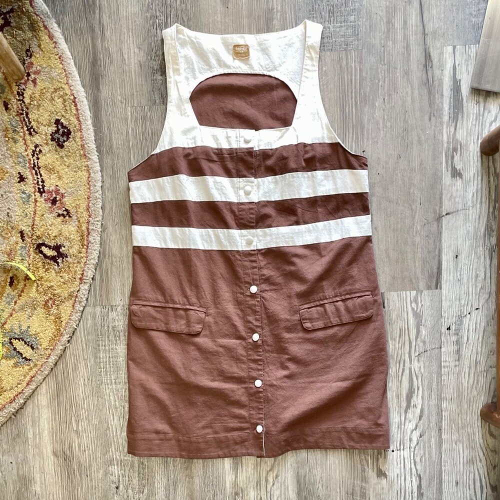 SOLD Free People free-est St. Tropez Tunic Striped Beach Mini Dress Cover-Up - Picture 11 of 12
